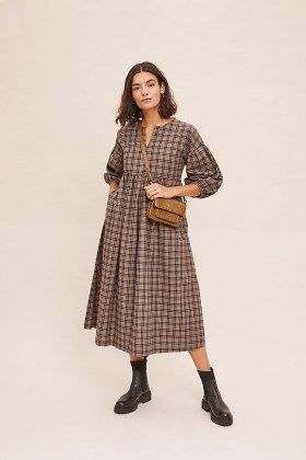 Beaumont Organic Cotton Mel Dress / check print dresses