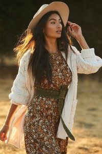 ANTHROPOLOGIE Katherine Cable-Knit Cardigan / chunky cardigans