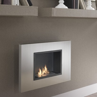 Anais Wall Mounted Ethanol Fire by Belfry Heating – don’t get cold by snuggling up in front of a fabulously stylish fire - flipped
