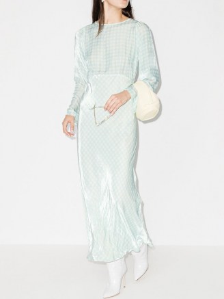Bernadette Jane gingham maxi dress / blue and white checked dresses