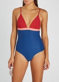 CASA RAKI Maggie colour-blocked swimsuit / colour block swimwear