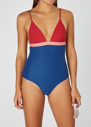 CASA RAKI Maggie colour-blocked swimsuit / colour block swimwear - flipped