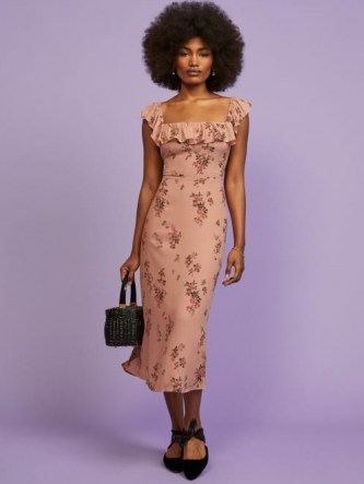 REFORMATION Colette Dress Lorena / floral square neck dresses