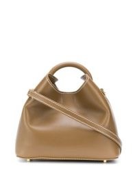 Elleme Baozi brown leather tote bag / small handbags / chic top handle handbag