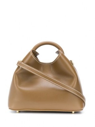Elleme Baozi brown leather tote bag / small handbags / chic top handle handbag