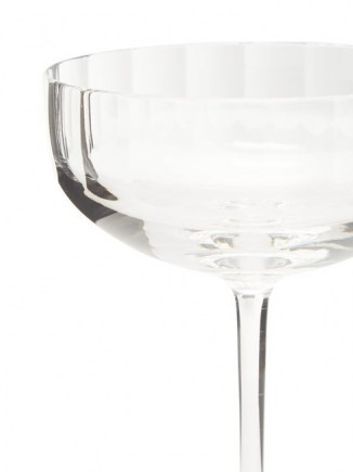 RICHARD BRENDON Fluted small coupe ~ elegant champagne glasses ~ glass tableware ~ glassware - flipped