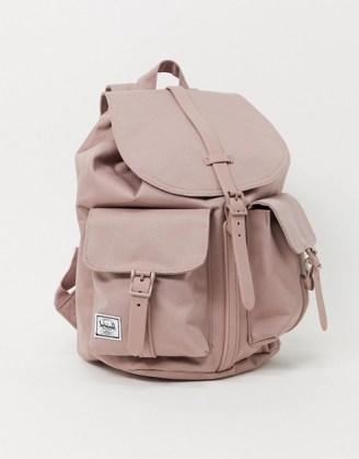 Herschel Supply Co Dawson small backpack in ash rose | pink grab handle backpacks - flipped