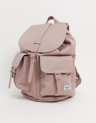 Herschel Supply Co Dawson small backpack in ash rose | pink grab handle backpacks