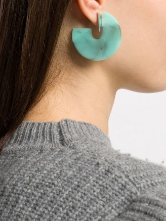 Isabel Marant Boy G earrings | turquoise statement jewellery - flipped