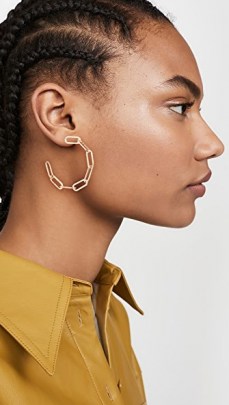 Jennifer Zeuner Jewelry Marta Medium Earrings / chain linked hoops