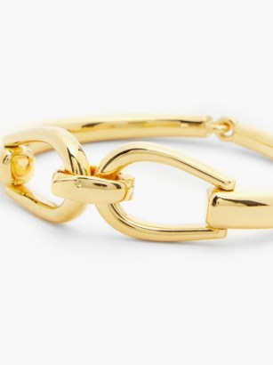 SOPHIE BUHAI 18kt gold-vermeil horse bit cuff | equestrian inspired jewellery | modern cuffs | contemporary bracelets