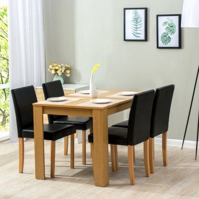 Boville Dining Set with 4 Chairs by Marlow Home Co. – style out your home - flipped