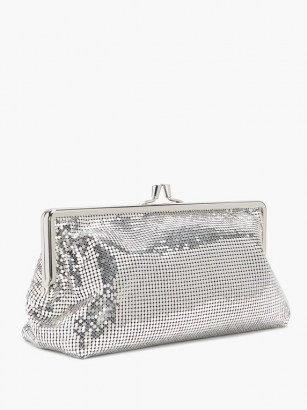 PACO RABANNE Pixel 1969 mini chainmail clutch ~ glamorous chain mail evening bags ~ party glamour ~ glamorous vintage style accessories