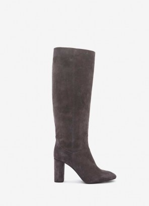 MINT VELVET Rachel Grey Knee Length Boots | classic winter footwear