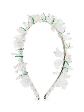 Shrimps Henrietta floral headband ~ white flower headbands ~ hair accessories - flipped
