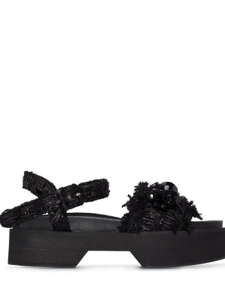 Simone Rocha crystal-embellished flatform sandals / pretty flatforms