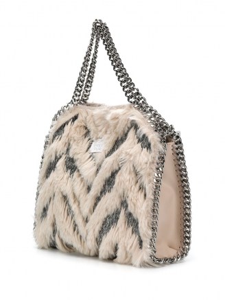 Stella McCartney small Falabella Fur-Free-Fur tote bag / cute fluffy handbag