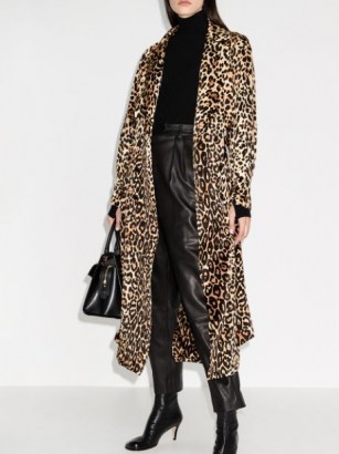 Tom Ford leopard print trench coat / wild animal prints / luxury silk coats - flipped