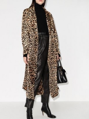 Tom Ford leopard print trench coat / wild animal prints / luxury silk coats