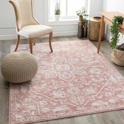 Dazzle Power Loom Pink/White Rug by Well Woven – style your floor