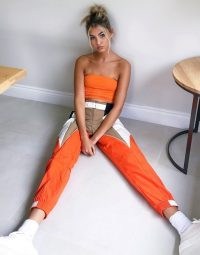 adidas Originals x Paolina Russo logo cuffed trousers in colour block ~ sporty looks ~ sports pants ~ bright sportswear