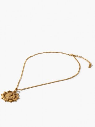 SAINT LAURENT Anchor-medallion necklace / sea inspired necklaces / nautical pendants / anchors