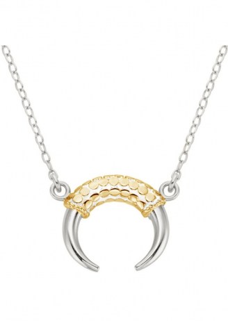 ANNA BECK HORN NECKLACE – SILVER & GOLD / pendants / jewellery - flipped