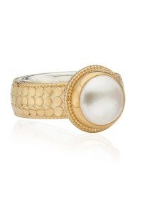 ANNA BECK REIMAGINED PEARL COCKTAIL RING – GOLD / boho jewellery / bohemian statement rings
