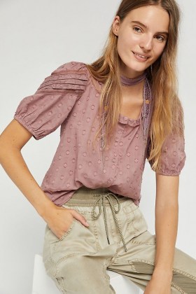 Forever That Girl Adina Cropped Blouse in Pink