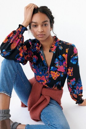 Maeve Colette Peasant Blouse ~ floral blouses