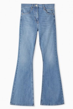 Topshop Bleach Wash Jamie Flare Skinny Jeans | denim flares - flipped