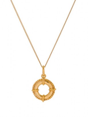SAINT LAURENT Buoy-pendant necklace / nautical inspired necklaces / round pendants