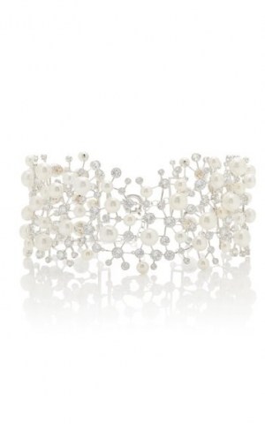 Anabela Chan Constellation 18K White Gold Vermeil Pearl, Diamond Choker / statement chokers - flipped