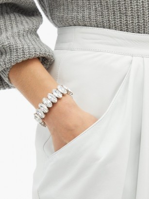 ISABEL MARANT Crystal bracelet / oval crystals / luxe style bracelets - flipped