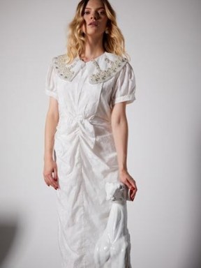 sister jane Seniors Embellished Midi Dress – oversized collars – romantic look dresses