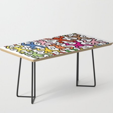 Homage to Keith Haring Acrobats II Coffee Table by vintage hub – style out your home