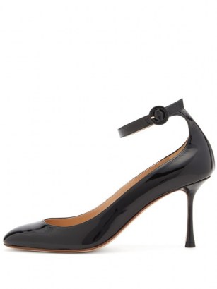 FRANCESCO RUSSO Mary Jane patent-leather pumps - flipped