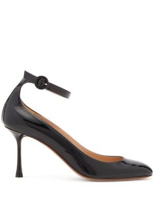 FRANCESCO RUSSO Mary Jane patent-leather pumps