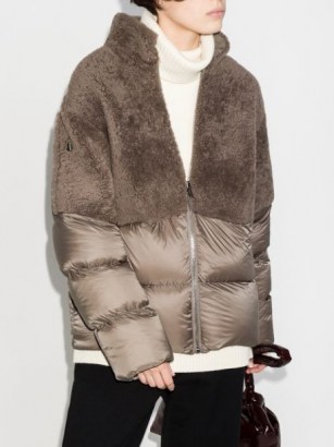Moncler + Rick Owens Coyote faux-fur puffer jacket ~ padded winter jackets - flipped