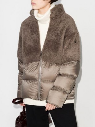 Moncler + Rick Owens Coyote faux-fur puffer jacket ~ padded winter jackets