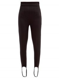 ISABEL MARANT Nanou stirrup-cuff jersey leggings ~ black high rise waist skinny trousers