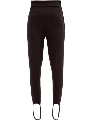ISABEL MARANT Nanou stirrup-cuff jersey leggings ~ black high rise waist skinny trousers
