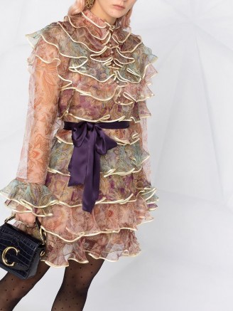 Zimmermann paisley print layered ruffle dress ~ tiered dresses ~ ruffles ~ frill detail