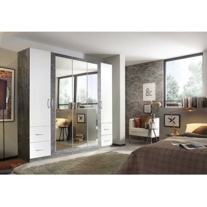 New Town Extra 5 Door Wardrobe by Rauch – bedroom furniture – storage space