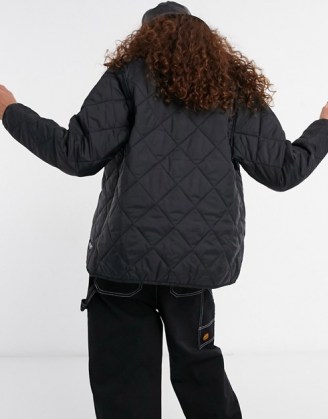 Santa Cruz Strip Liner jacket in black ~ casual quilted jackets