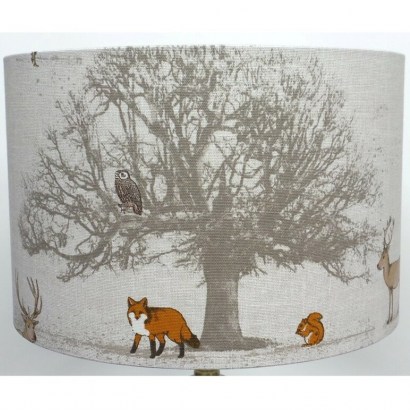 Shelva Cotton Drum Lamp Shade by Alpen Home - flipped