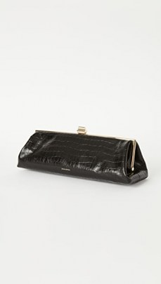 ANINE BING Kiara Clutch | black elongated bags | vintage style handbags - flipped