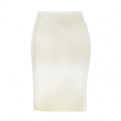 Graciela Huam Anouk Alpaca Tube Skirt – Neutral | knitted form fitting skirts