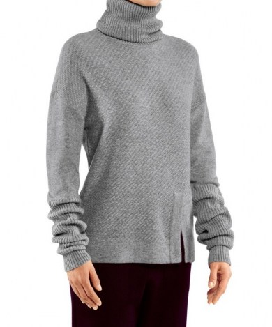 FALKE Audrey Women Pullover Roll-neck Merino wool/cashmere mix | high neck jumpers | luxe wool and cashmere pullovers - flipped