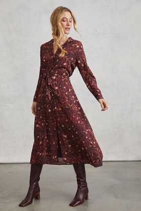 Cloth & Stone Gillian Maxi Shirtdress / spot print dresses